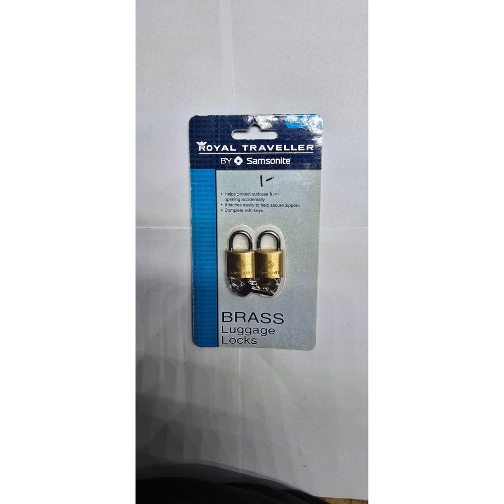 Samsonite Luggage Lock Set Royal Traveller Solid Brass  Mini-Size Bag Protection